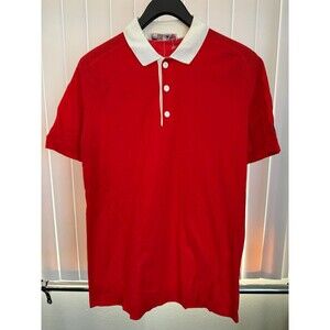 NWOT Men’s Vintage Old Stock Fila Red Polo Size US 40 Medium *Read*